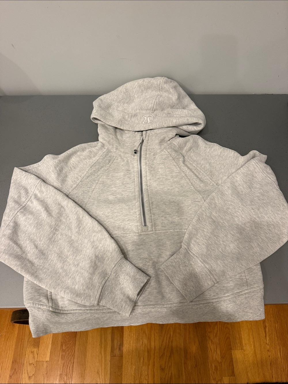 lululemon athletica Light Gray Women's Quarter-Zip Hoodie